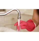 Casabella Casabella Pink Waterblock Latex Gloves, Small