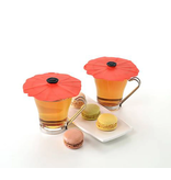 Charles Viancin Floral Poppy Drink Covers, Set of 2