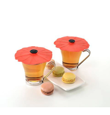 Couvercle en silicone "Poppy" pour boissons 10cm, Ens/2 de Charles Viancin