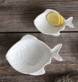 Harman Harman Fish True Ocean White Stoneware Serving Bowl, 2 pieces
