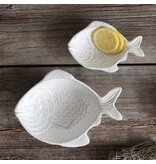Harman Harman Fish True Ocean White Stoneware Serving Bowl, 2 pieces