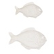 Assiette de service en grès blanc "Fish True Ocean", 2pcs de Harman