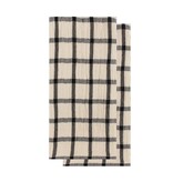 Harman Harman Checkered Kitchen towel, Black/Beige, set of 2