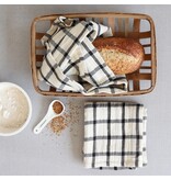 Harman Harman Checkered Kitchen towel, Black/Beige, set of 2