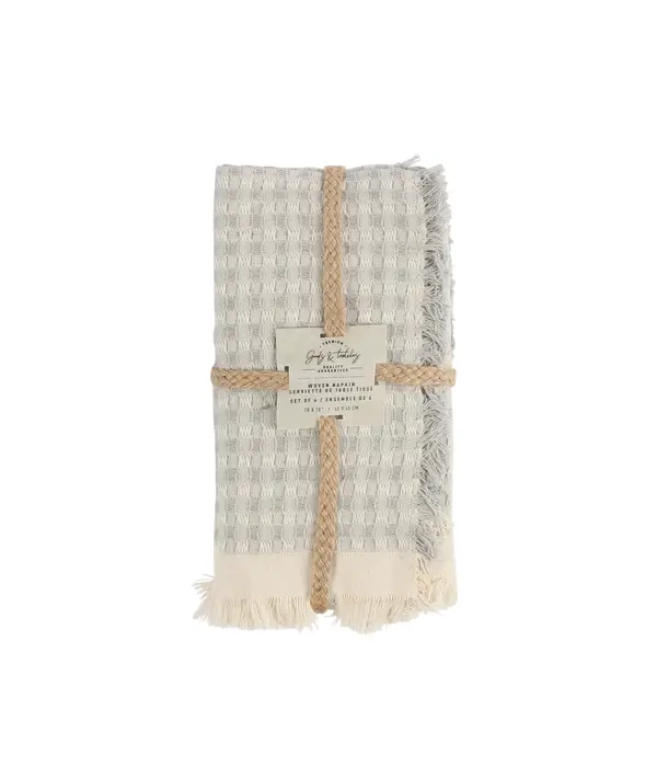 Harman Harman Woven Table Napkin, Set of 4, in Pale Gray