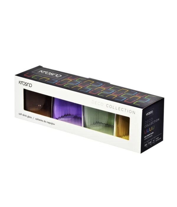 Krosno Krosno "Deco" Tumblers, 350ml, Set of 4