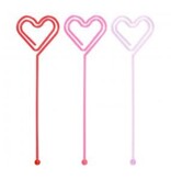 Vincent Sélection Vincent Sélection Pink/Red Heart Cupcake Topper