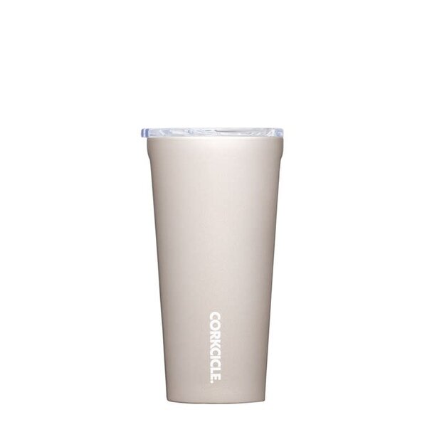 Corkcicle Classic Insulated Drink Tumbler, Latte/Oat 16oz