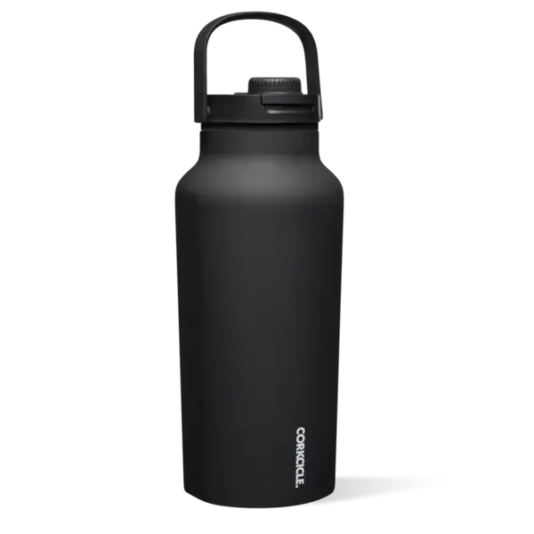 Corkcicle Insulated Water Bottle, Black 64oz