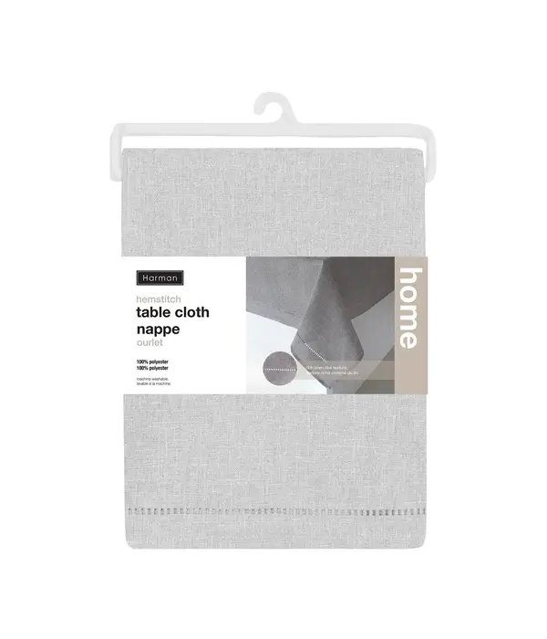 Harman Nappe ronde à ourlet 70"R, Gris Pâle de Harman