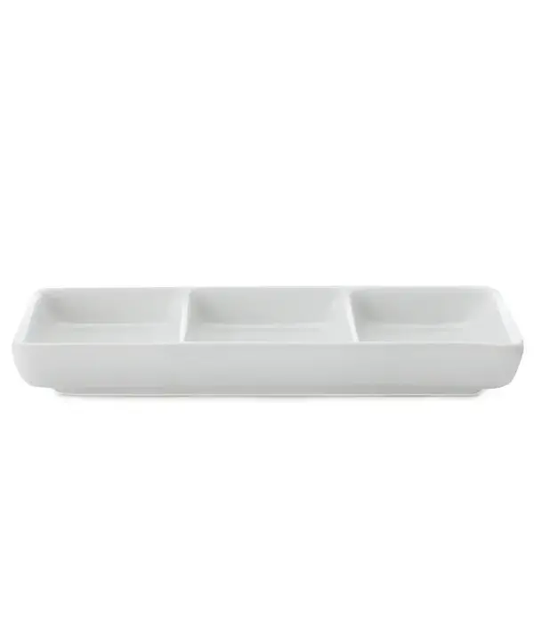 Maxwell & Williams Maxwell & Williams White Basics '3-Section' Porcelain Sauce Platter