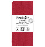 Danica Heirloom Carré éponge rouge carmine, ens/2 de Danica Ecologie