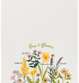 Now Designs Now Designs "Bees & Blooms" Floursack Dishtowels, Set of 3