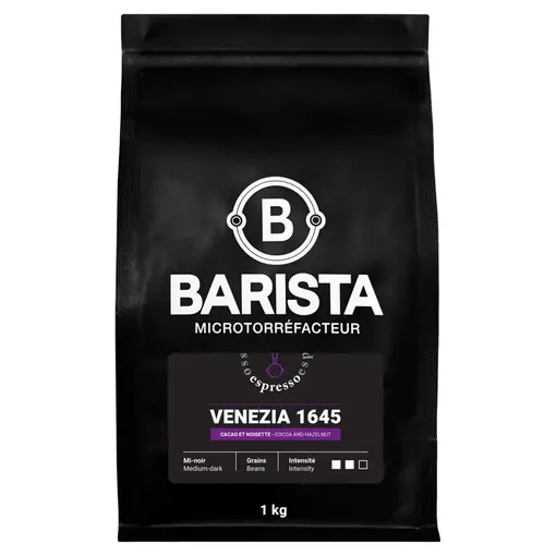 Barista & Co Café en grains Venezia 1645, 1kg de Barista