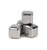 Set of 4 stainless steel ice cubes