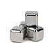 Set of 4 stainless steel ice cubes