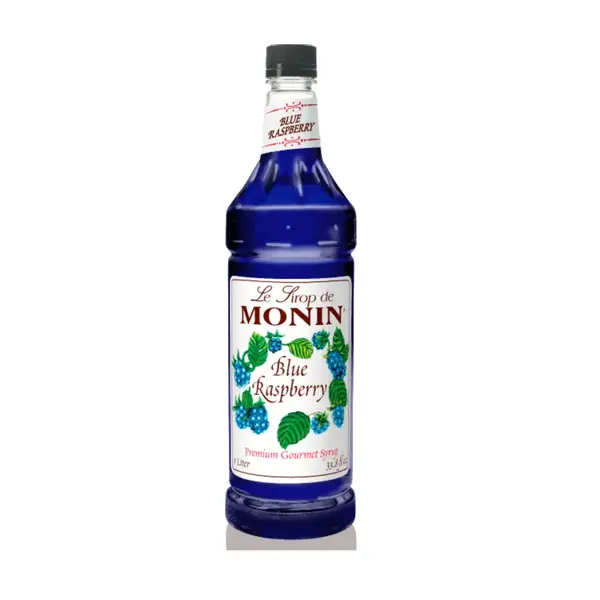Monin 1L Blue Raspberry Syrup
