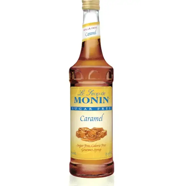 Monin 750ml Sugar-Free Caramel Syrup