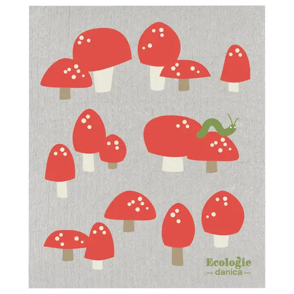 Essuie-tout réutilisable "Champignons" de Danica Écologie