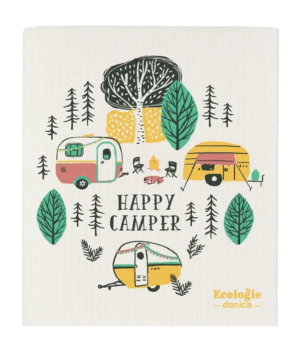 Essuie-tout réutilisable "Happy Camper" de Danica Écologie