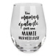 Stemless Wine Glass 'Une maman épatante fait une mamie merveilleuse'