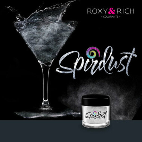 Poudres brillantes comestibles "Spirdust" Noir de Roxy & Rich