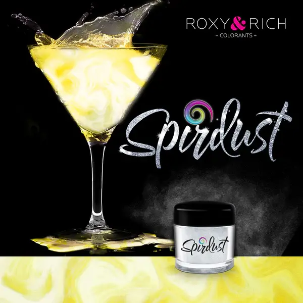 Poudres brillantes comestibles "Spirdust" Or de Roxy & Rich