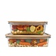 Set of 2 containers with bamboo lids