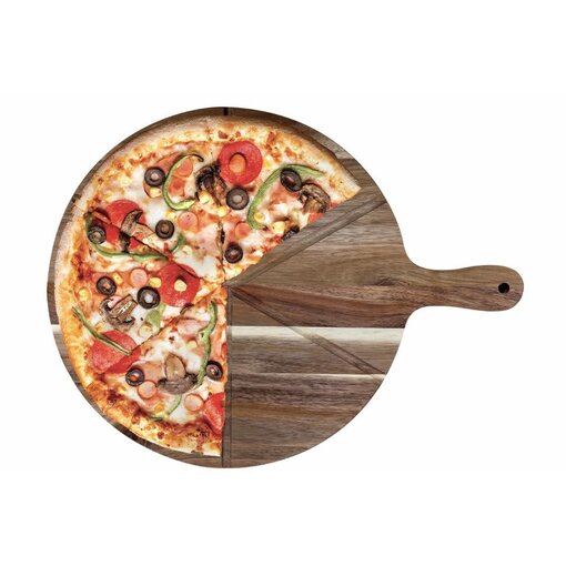 Round Acacia Wood Pizza Board