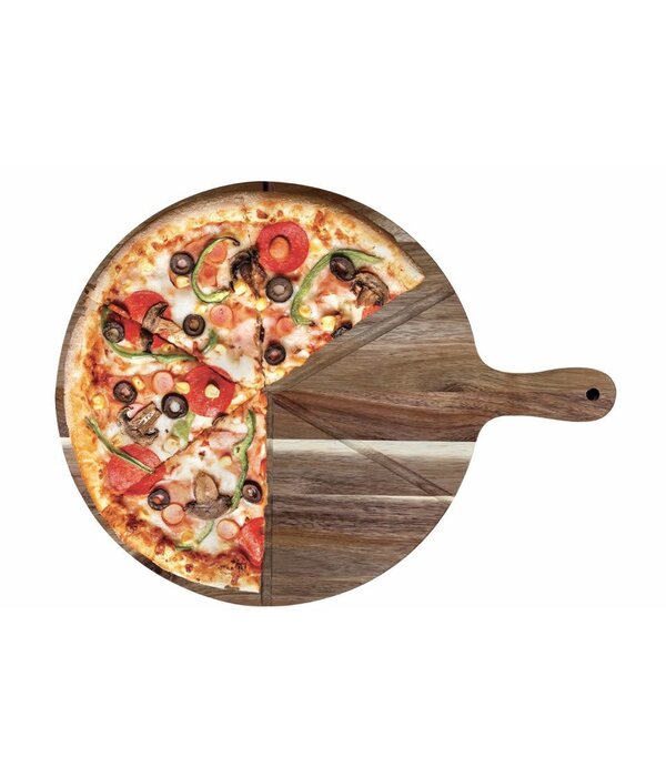 Round Acacia Wood Pizza Board