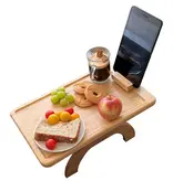 Bamboo Tray with Arm for Sofa