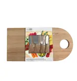 Bamboo Cheese Board with Knives