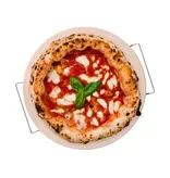 Pierre à pizza 15" avec support et coupe-pizza