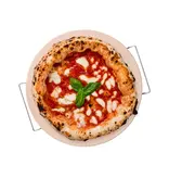 Pierre à pizza 15" avec support et coupe-pizza