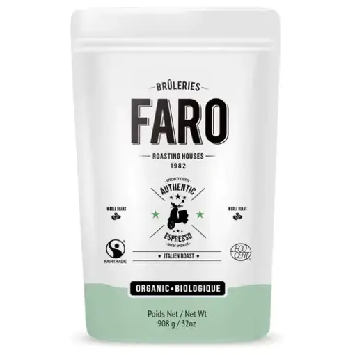 Faro Brûlerie Faro Organic Authentic Whole Beans Coffee 908g