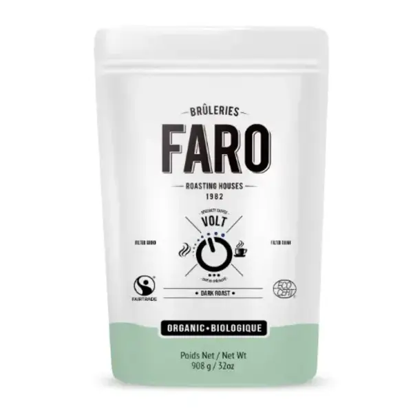 Brûlerie Faro Organic Volt Filter Grain Coffee 908g