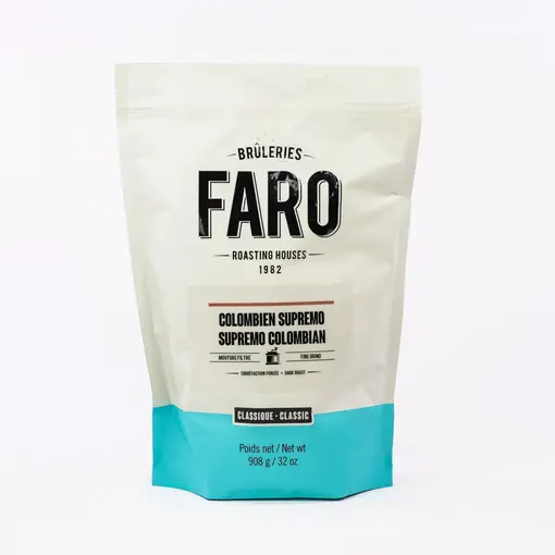 Faro Café moulu "Supremo Colombien" 908g de la Brûlerie Faro