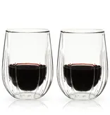Viski Viski Double-Wall Wine Glasses 284ml, Set of 2