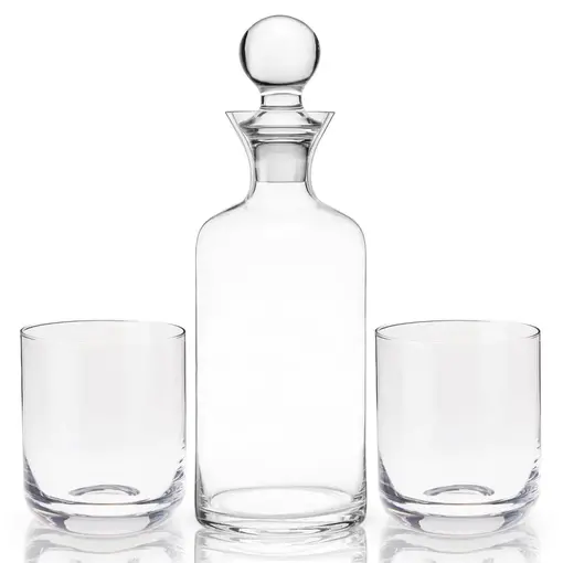 Viski Viski Set Of Decanter And Whiskey Glasses "Modern"