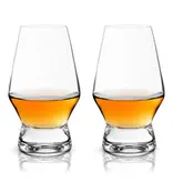 Viski Viski Crystal Footed Scotch Glasses 236ml, Set of 2