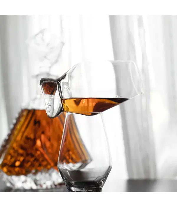 Viski Verres à Scotch sur Pied en Cristal 236ml, Ens/2 de Viski