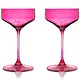 Viski Bay Pink Cocktail Glasses, Set of 2