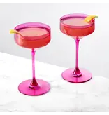 Viski Viski Bay Pink Cocktail Glasses, Set of 2