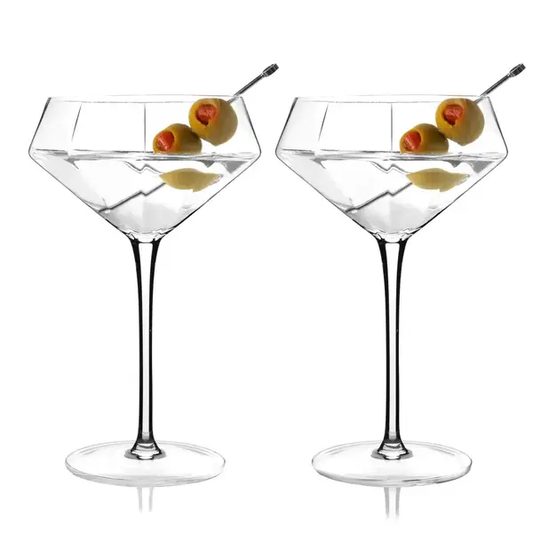 Viski "Seneca" Martini Glasses, Set of 2