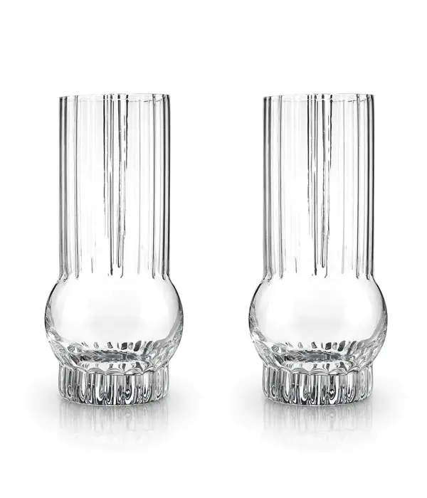 Viski Verres highball en cristal "Art Deco", Ens/2 de Viski