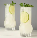 Viski Verres highball en cristal "Art Deco", Ens/2 de Viski