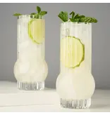Viski Verres highball en cristal "Art Deco", Ens/2 de Viski