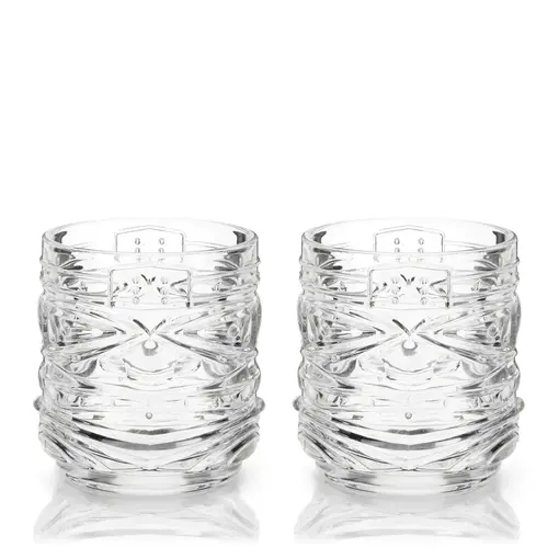 Viski Verres Tiki en Crystal 12oz, Ens/2 de Viski