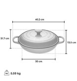 Le Creuset Braisière en fonte 3.5L Sauge Le Creuset