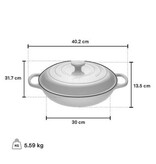 Le Creuset Le Creuset 3.5 L Sage Cast Iron Braiser